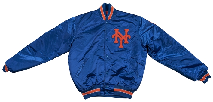 Mookie Wilson Game Used & Signed New York Mets Heavy Dugout Jacket (JSA)